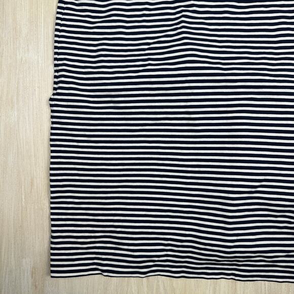 J Crew Navy White Stripe Lace Up T-Shirt Casual Nautical Short Sleeve Dress XL - Picture 16 of 16